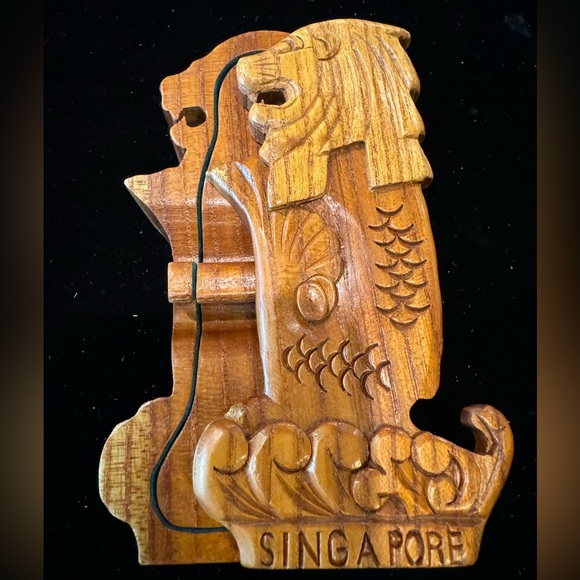 Wooden Chinese Dragon Puzzle Box - Picture 2 of 13